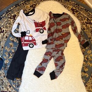 Carters Fire Truck Kids Pajama Set 4t